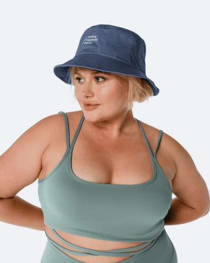 Iris Blue Casual Bucket Hat