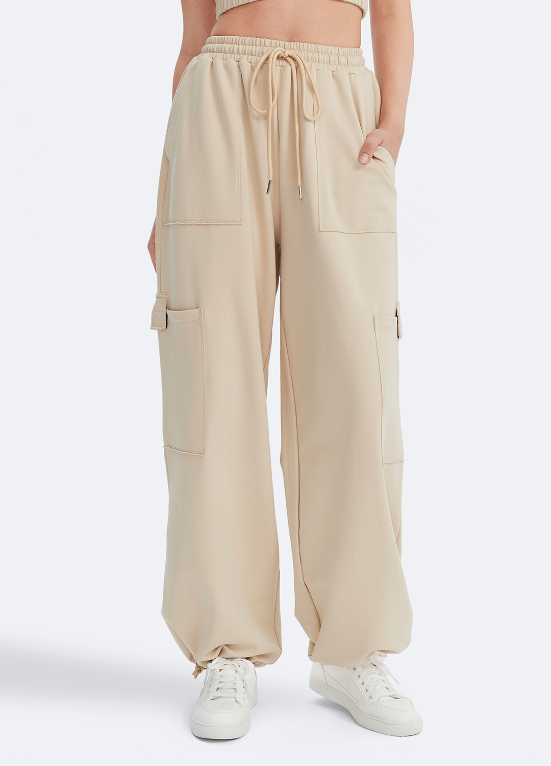 Casual Drawstring Waist Sweatpants