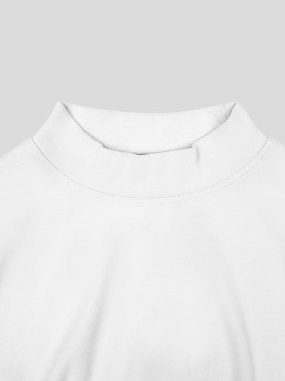 Ultimate Fleece Mock Neck Long Sleeve Tee