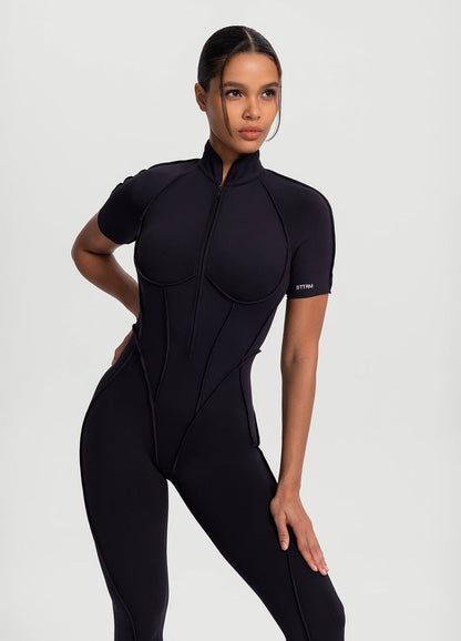 Short Sleeve Full-Length Catsuit