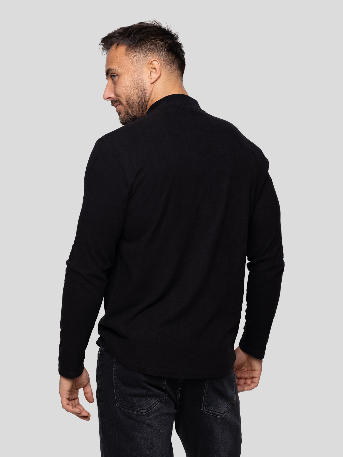 Ultimate Fleece Mock Neck Long Sleeve Tee