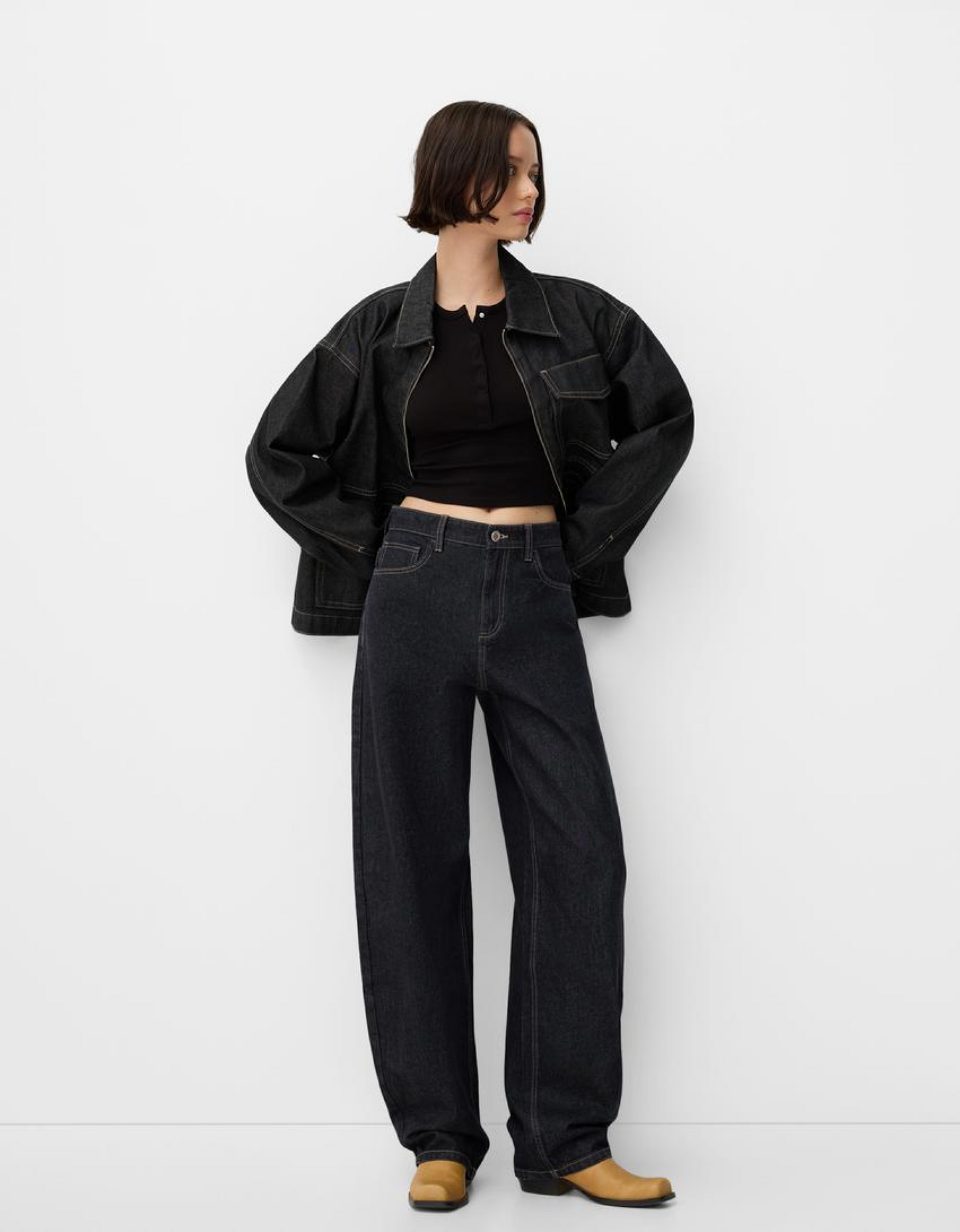 Sample - Denim jacket crop