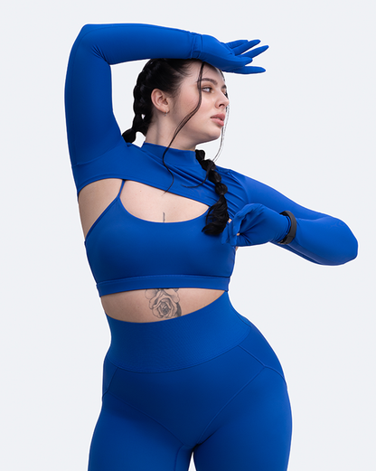 Glove Sleeve Crop Top
