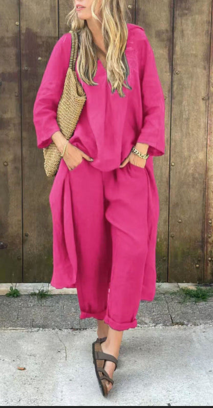 Duo Chic Col V – Look Décontracté