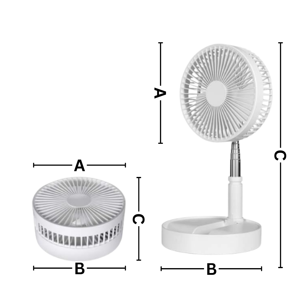 USB charging portable fan